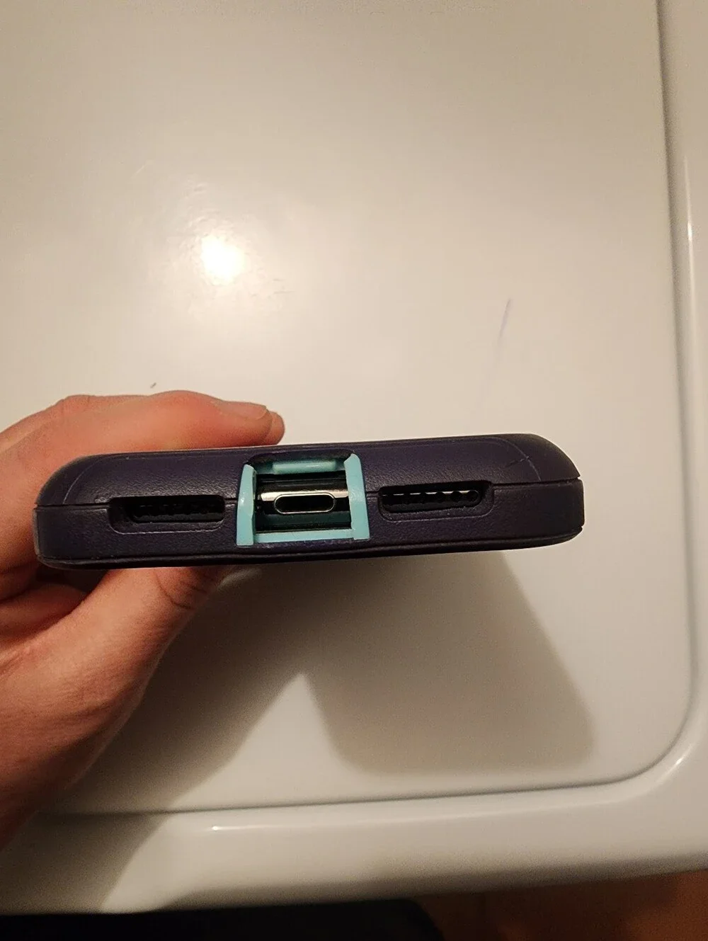 Apple iPhone X/XS Rugged (Otterbox-LIKE) Purple and Teal Phone Case